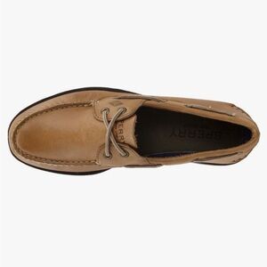 SPERRY MENS LEEWARD 2-EYE BOAT SHOE, SAHARA, SIZE 13 WIDE-NEW IN BOX